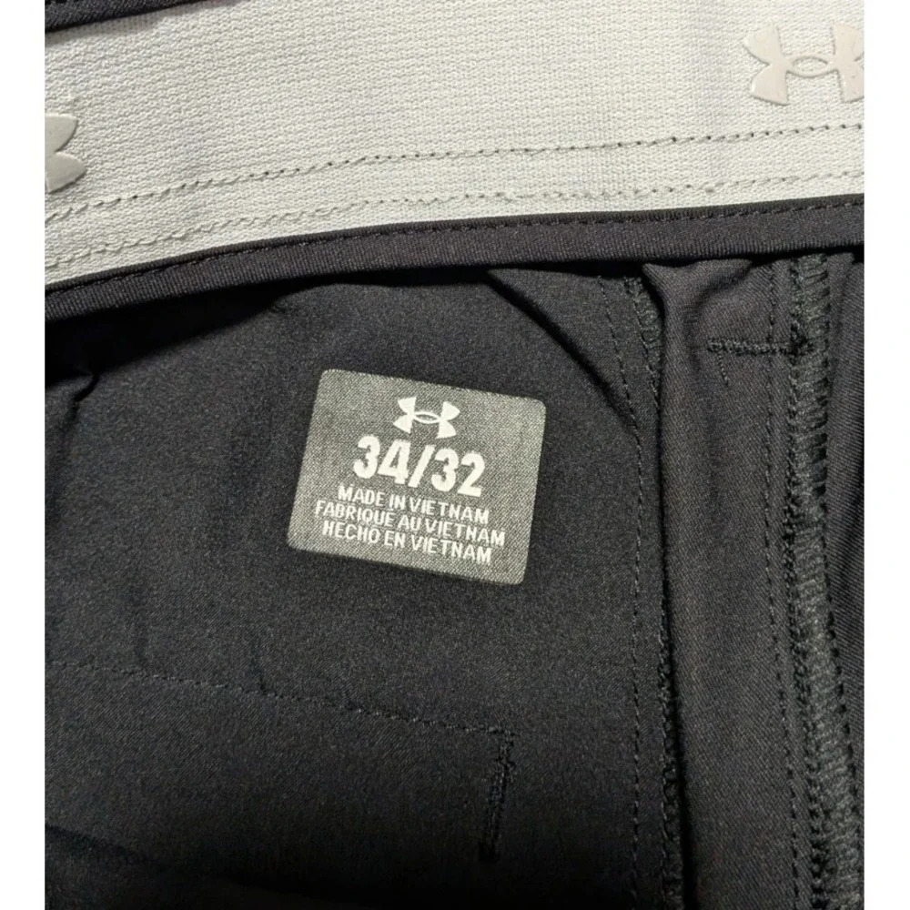Under Armour Men's Black UA‎ Golf Stretch Performance Pants Size 34x32